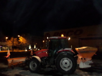 Schneeräumen, Winterdienst, Streudienst